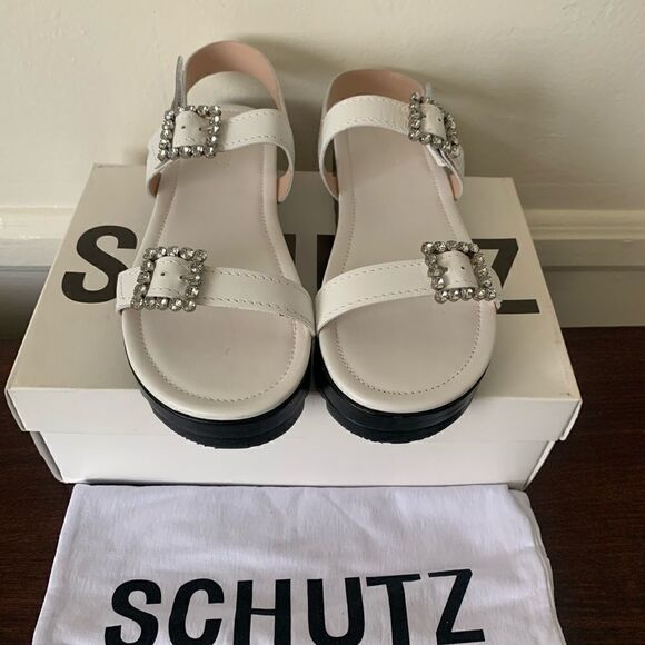 Schutz Rutz crystal buckle sandal size 7,5 - Picture 5 of 9